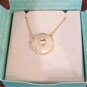 Mother of Pearl Heat Coin Necklace